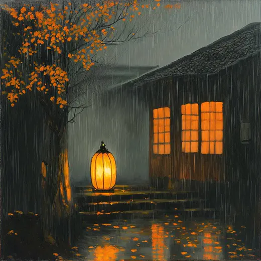 雨夜相思寄 - AI 音乐作品封面